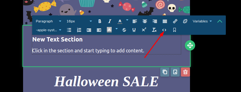 SendPulse Edit as HTML