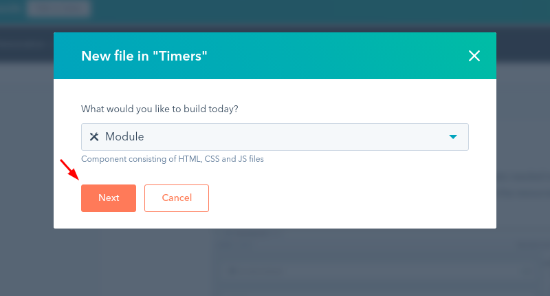 HubSpot timer module
