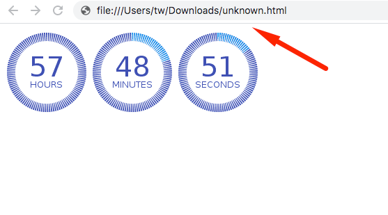 Open countdown timer