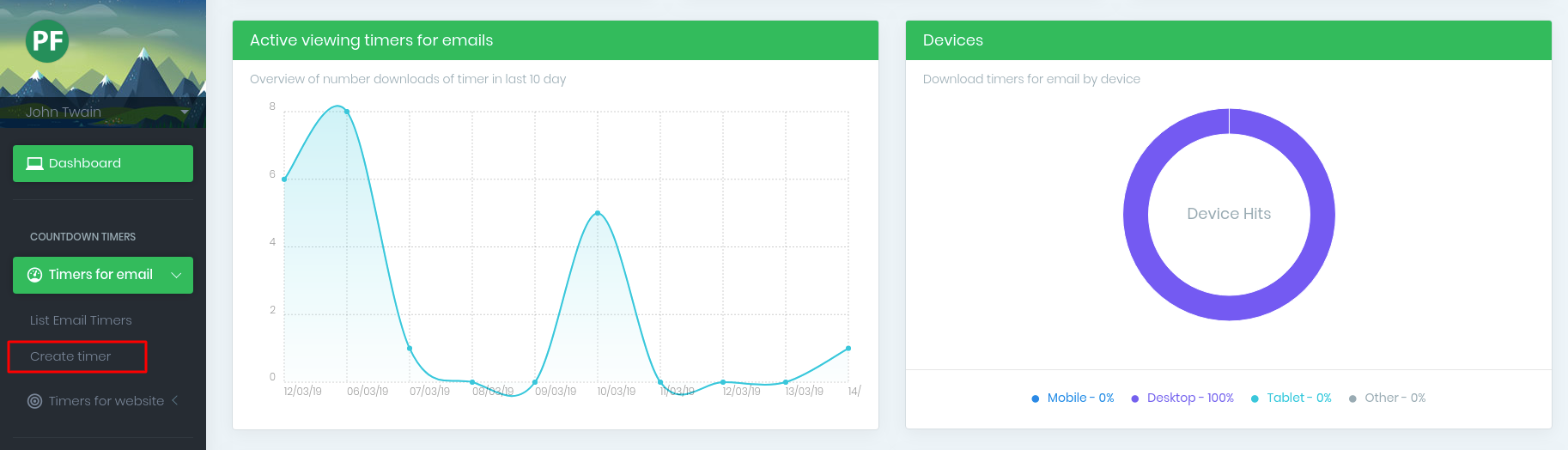 Create countdown timers for Email