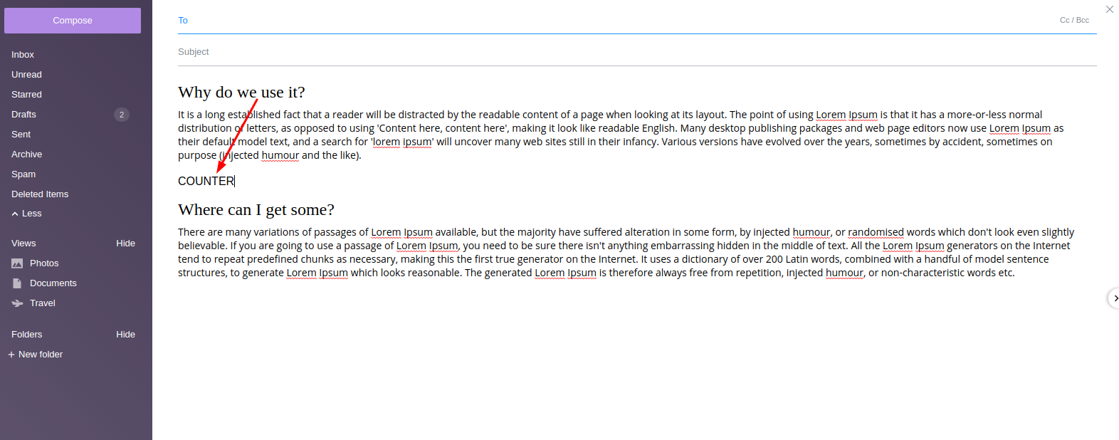 Yahoo Mail anchor