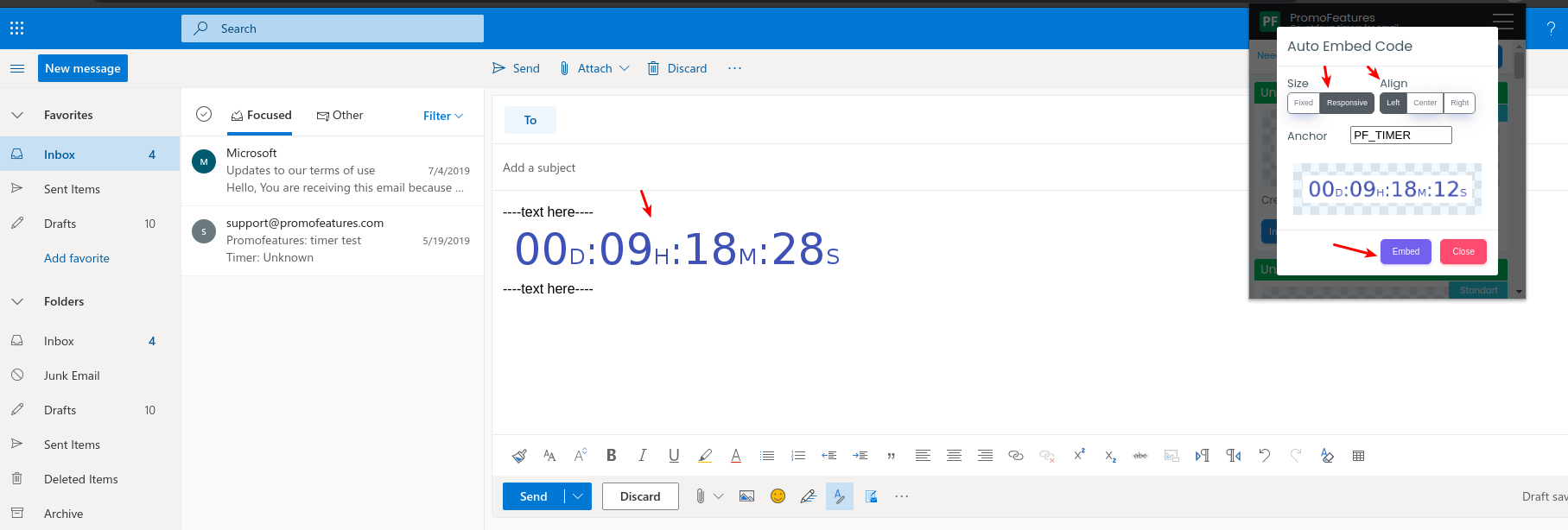 PromoFeatures Countdown Timers Chrome Extension