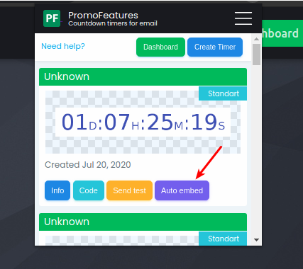 PromoFeatures Countdown Timers Chrome Extension