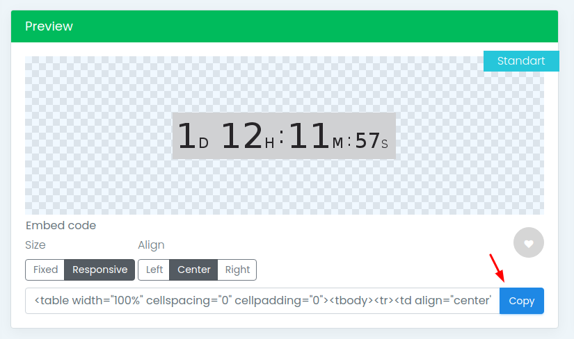PromoFeatures countdown timer
