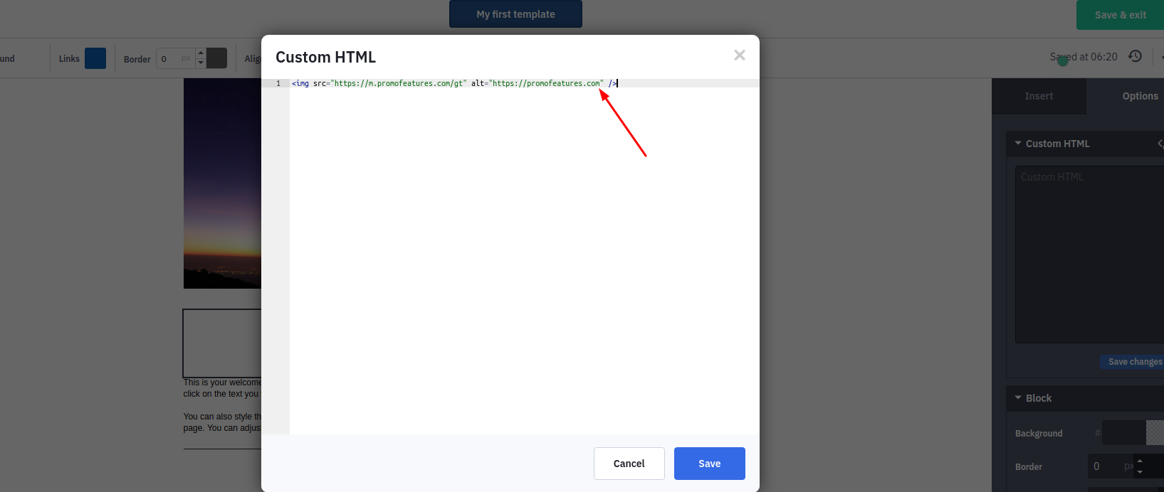 Email code