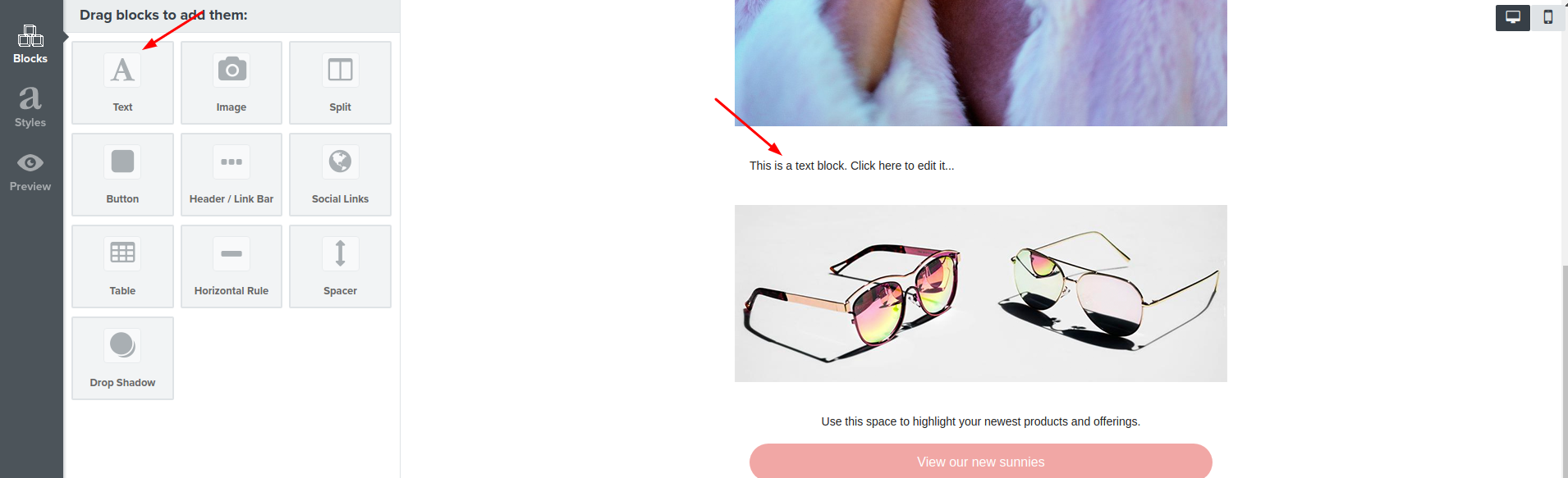 Klaviyo template editor