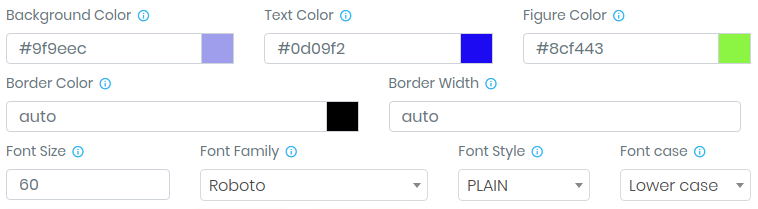Styles for countdown timer