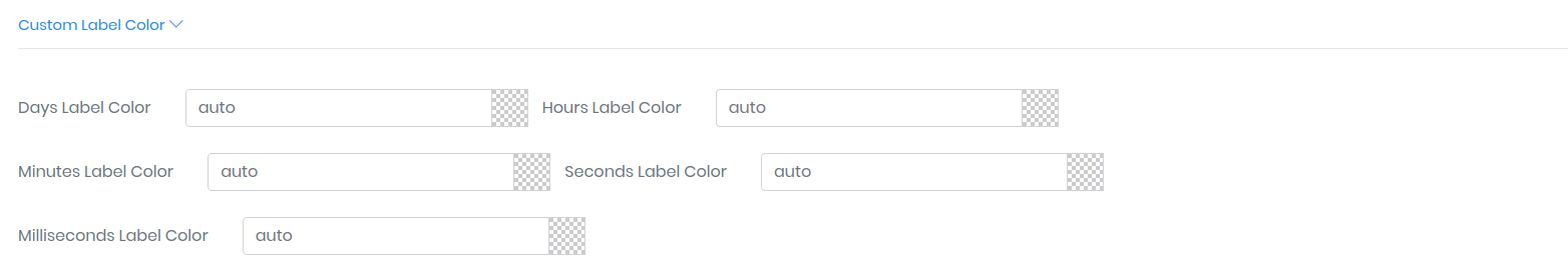 Label color in countdown timer
